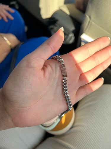 Customer photo review of CUBAN BRACELET (SILVER)