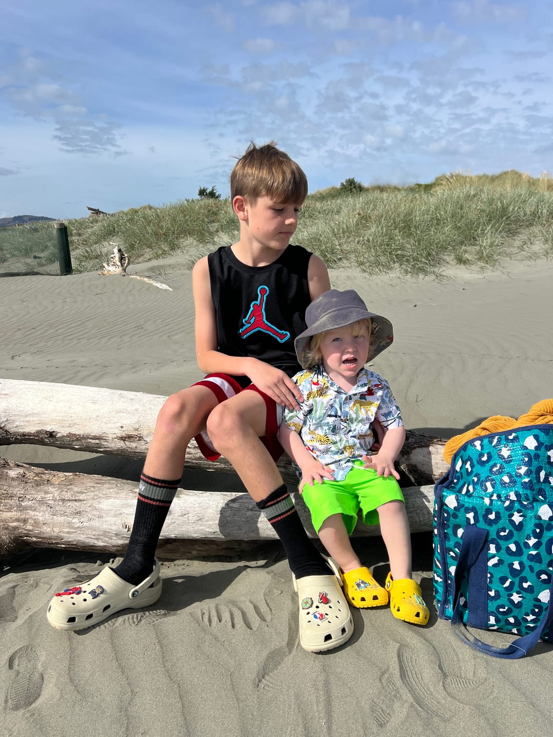 Customer photo review of Kids Classic Fullsuit Long Sleeve Stripes Swimsuit