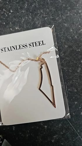 Customer photo review of שרשרת ארץ ישראל - מסגרת