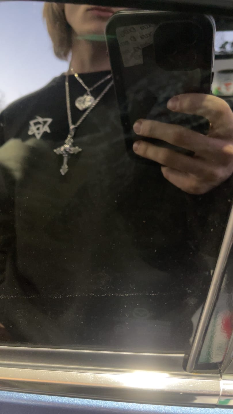 Customer photo review of FALLEN ANGEL PENDANT