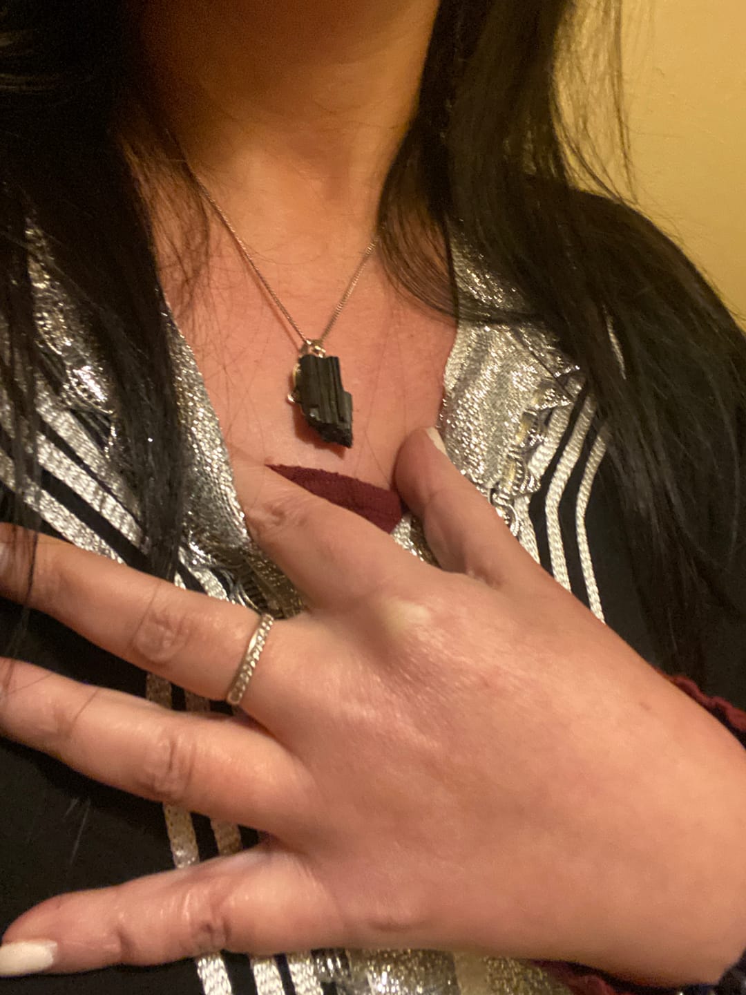 Customer photo review of Pendentif Tourmaline noire brute