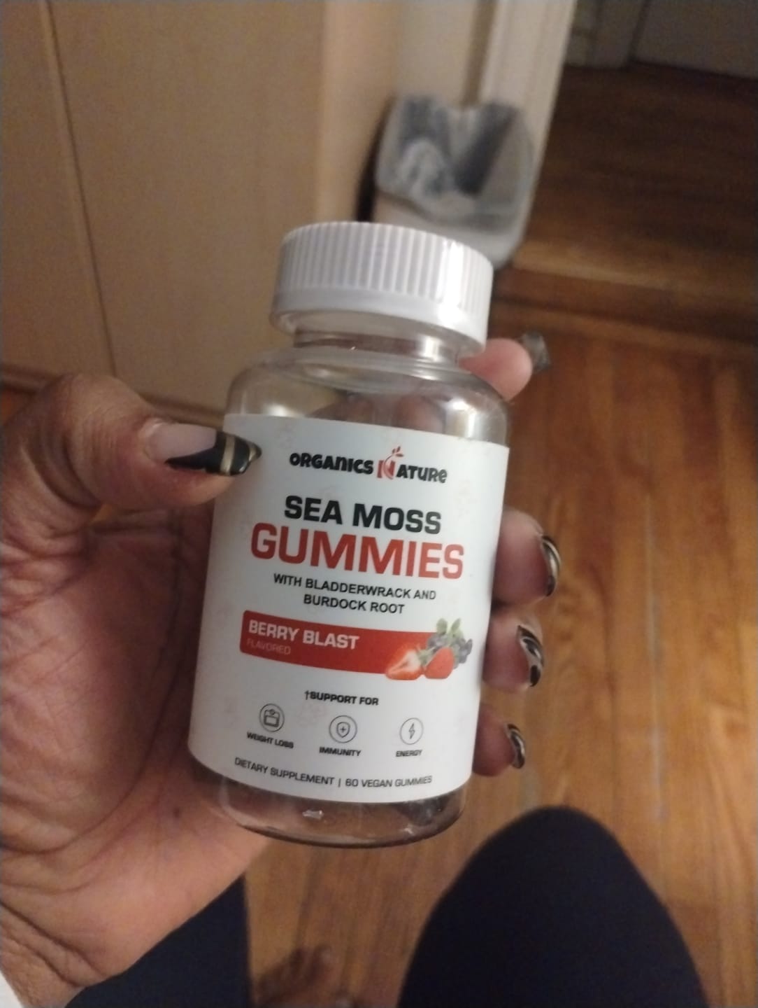 Customer photo review of Irish Sea Moss Gummies With Bladderwrack & Burdock