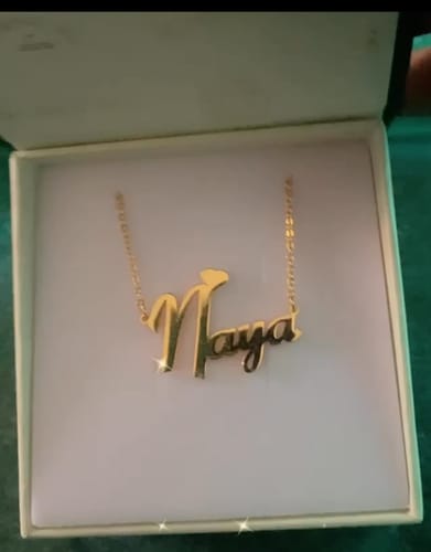 Customer photo review of Personalized Name Necklace