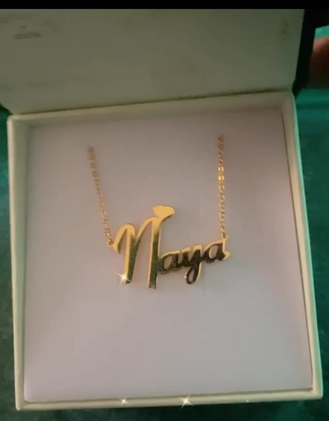 Customer photo review of Personalized Name Necklace