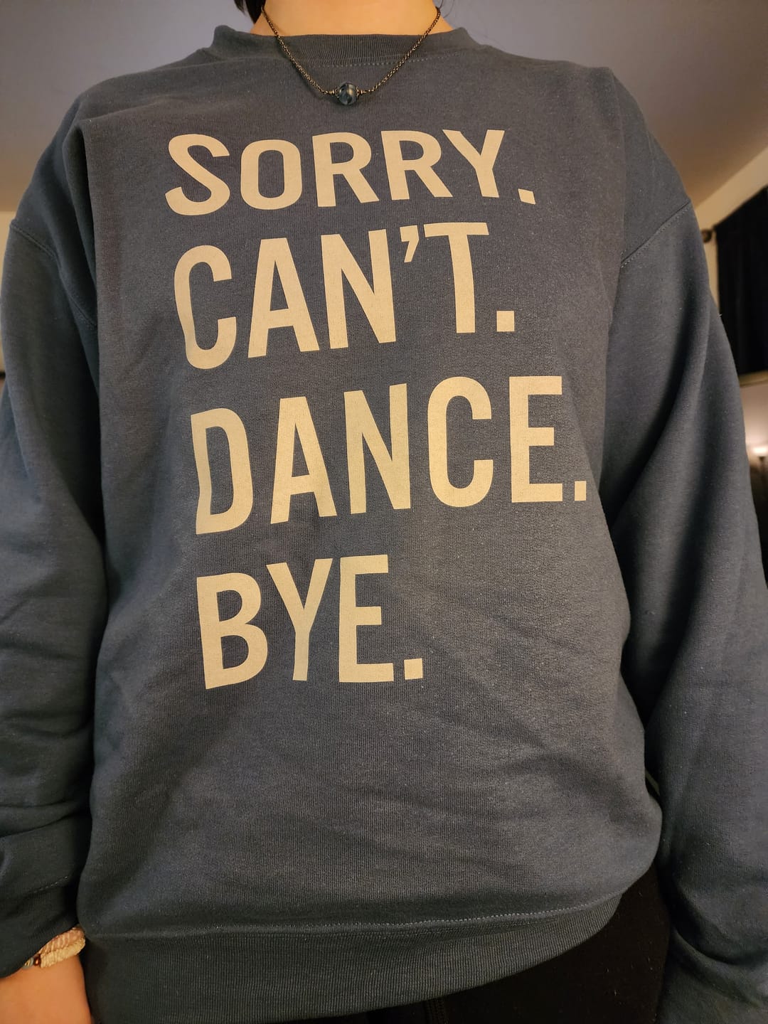 Customer photo review of Sorry Can't Dance Bye