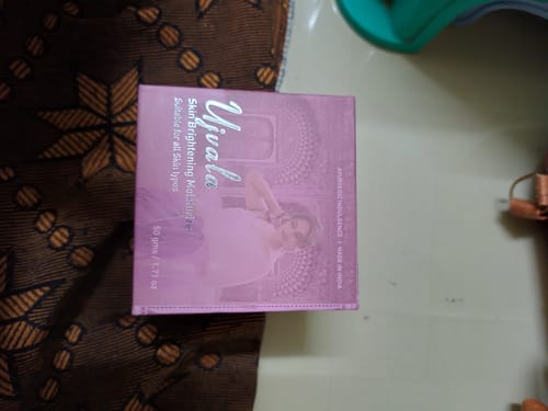 Customer photo review of Ujvala Skin Brightening Moisturizer