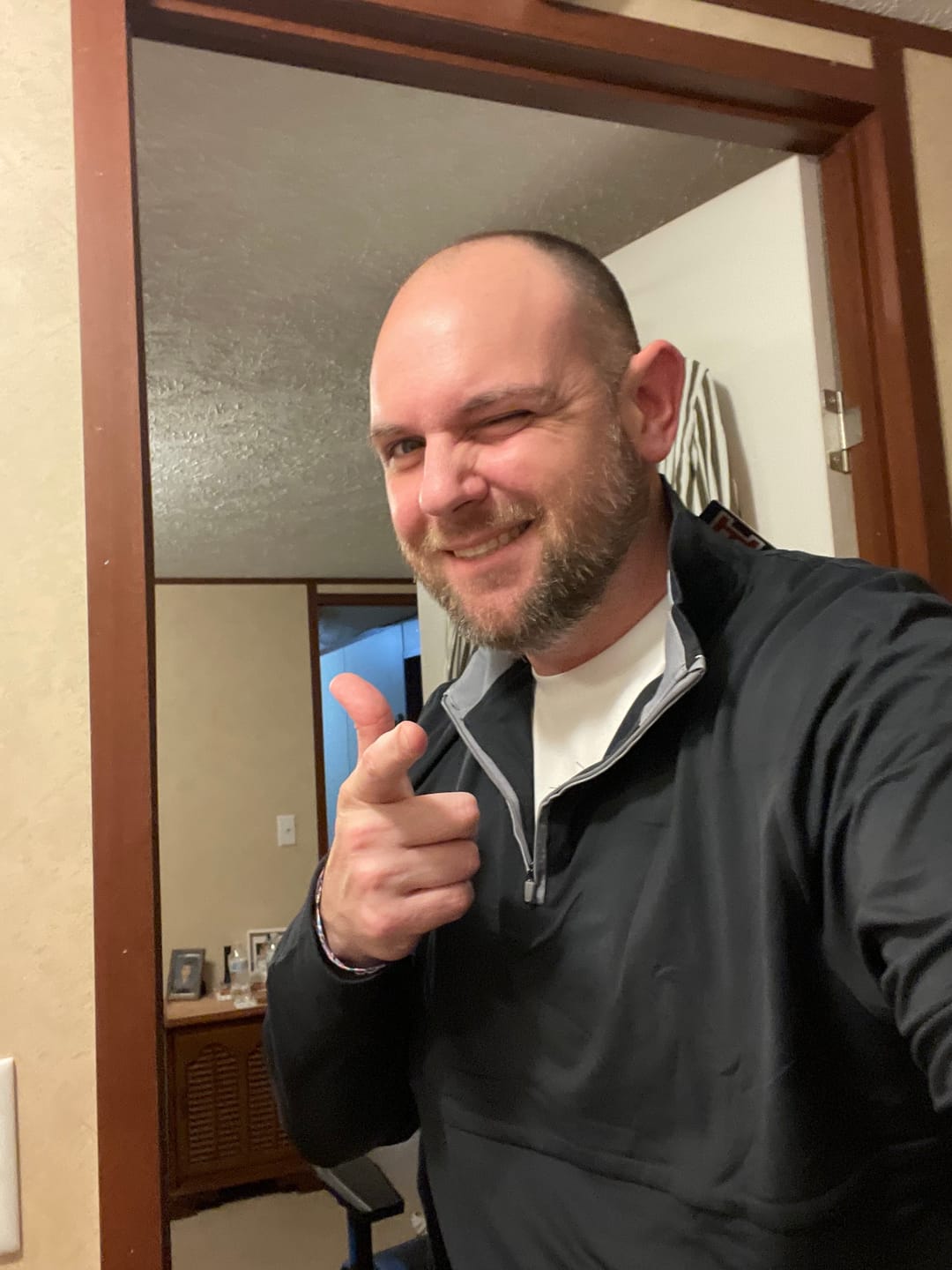 Customer photo review of Breakfast Balls® "Black" – Quarter Zip