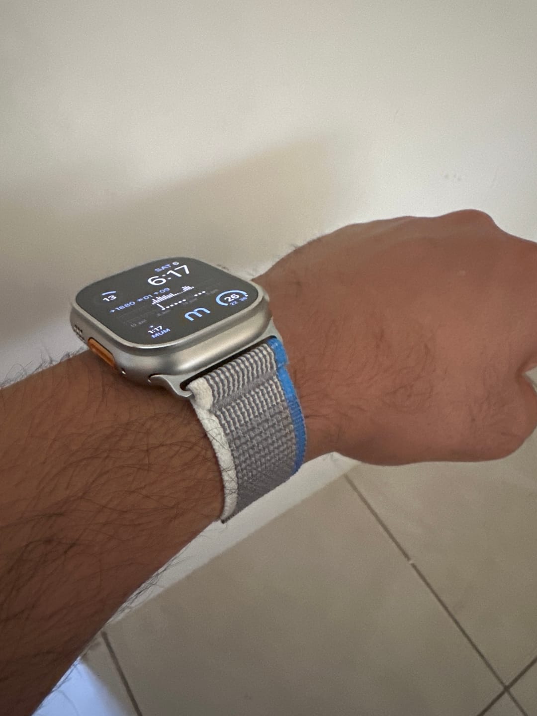 Customer photo review of Trail Loop Apple Watch Band