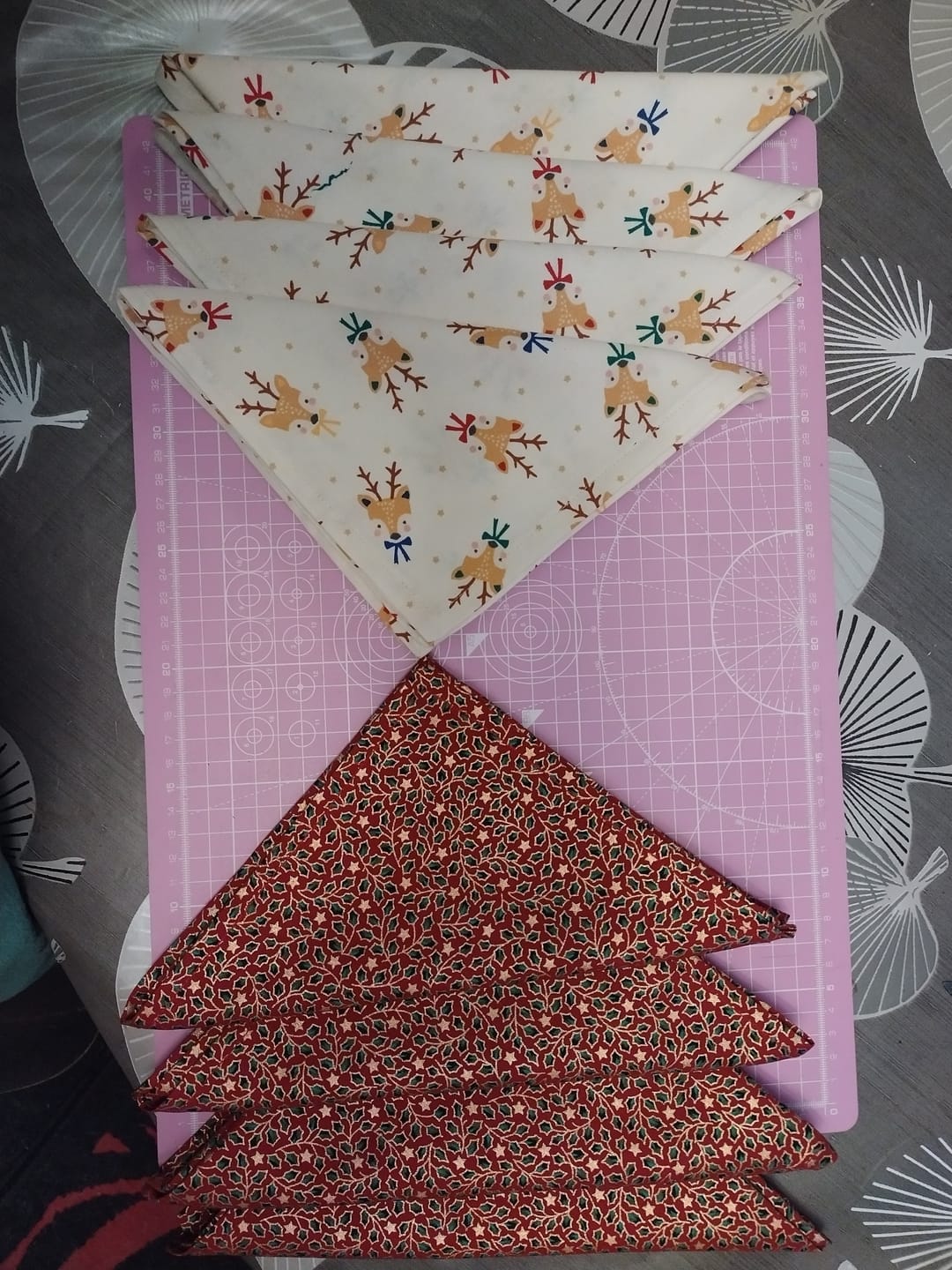 Customer photo review of Christmas Holly Cotton Fabric
