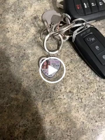 Customer video review of Custom Photo Memorial Necklace Adjustable "Your Wings Were Ready But My Heart Was Not" -N026