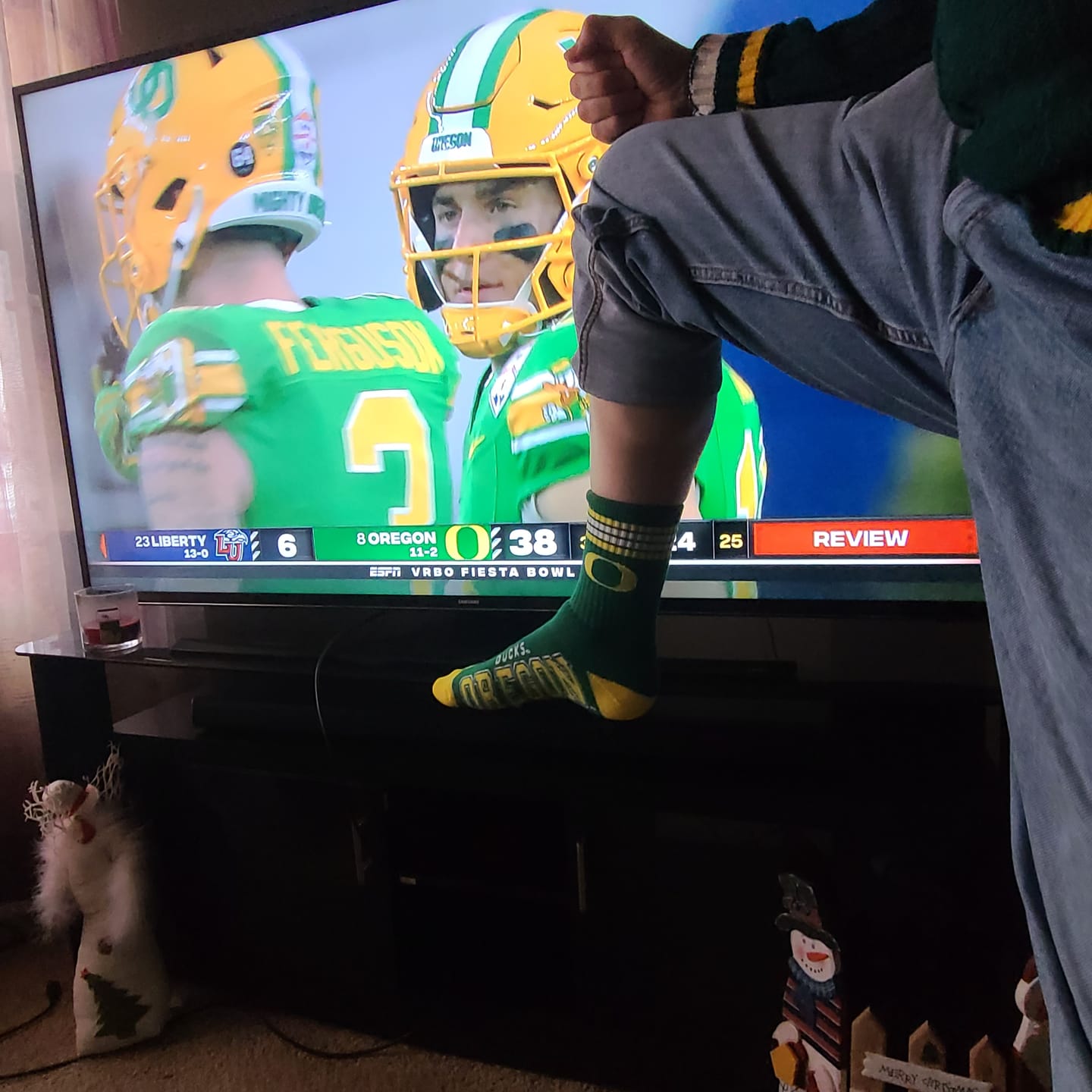 Customer photo review of Oregon Ducks - 4 Stripe Deuce