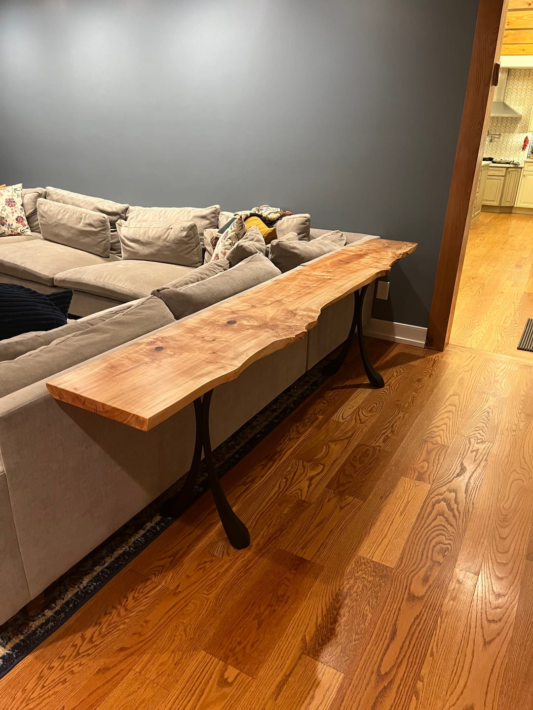 Customer photo review of Metal Console Table Legs - 209 Xeni - 28H inch