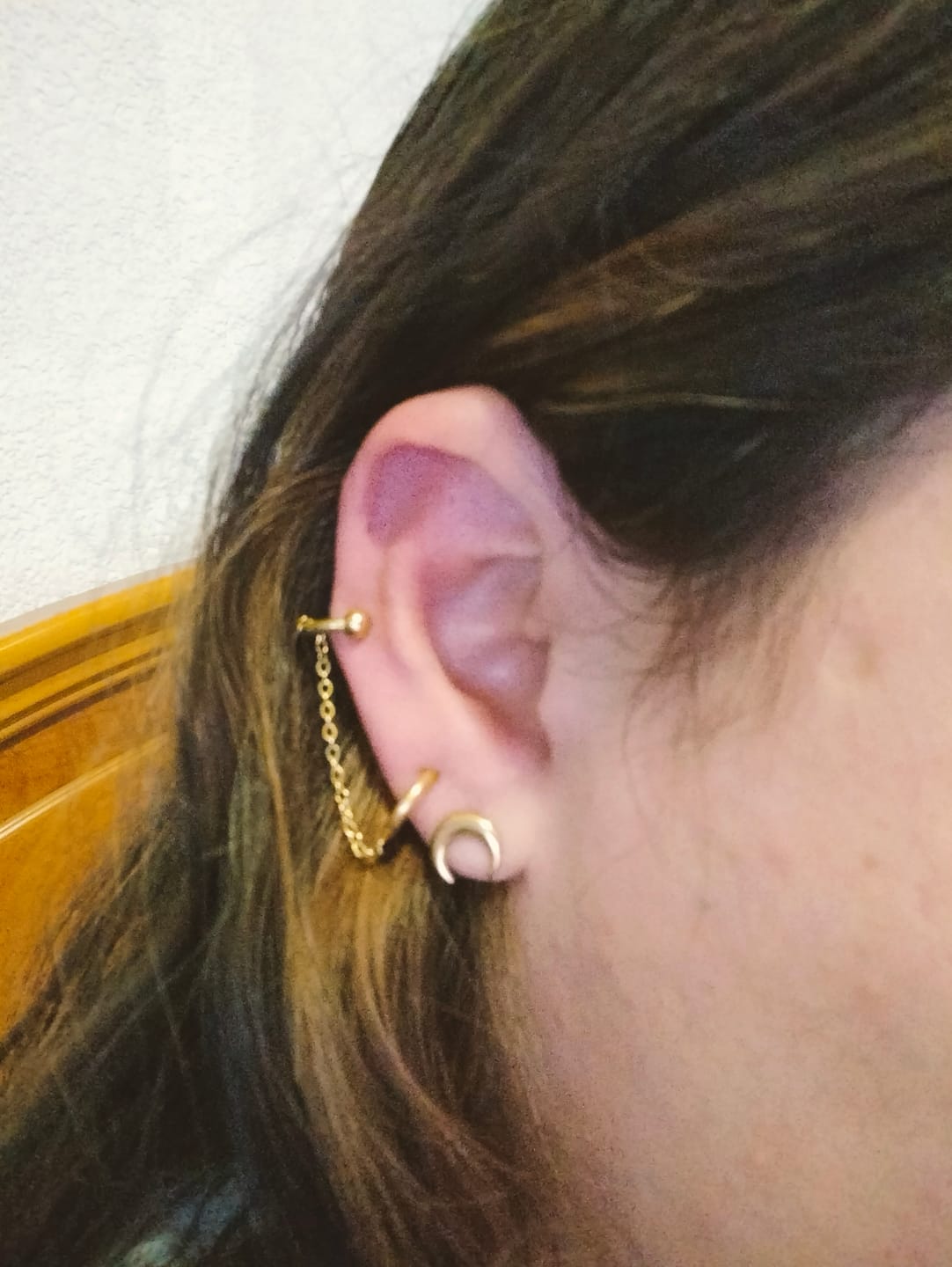 Customer photo review of Ear cuff con extensión