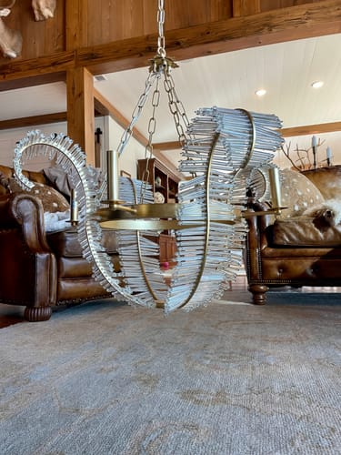 Customer photo review of Chic Antique Crystal Floral Chandelier