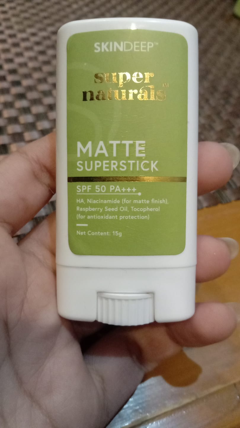 Customer photo review of MATTE SUPERSTICK - SPF 50 PA+++