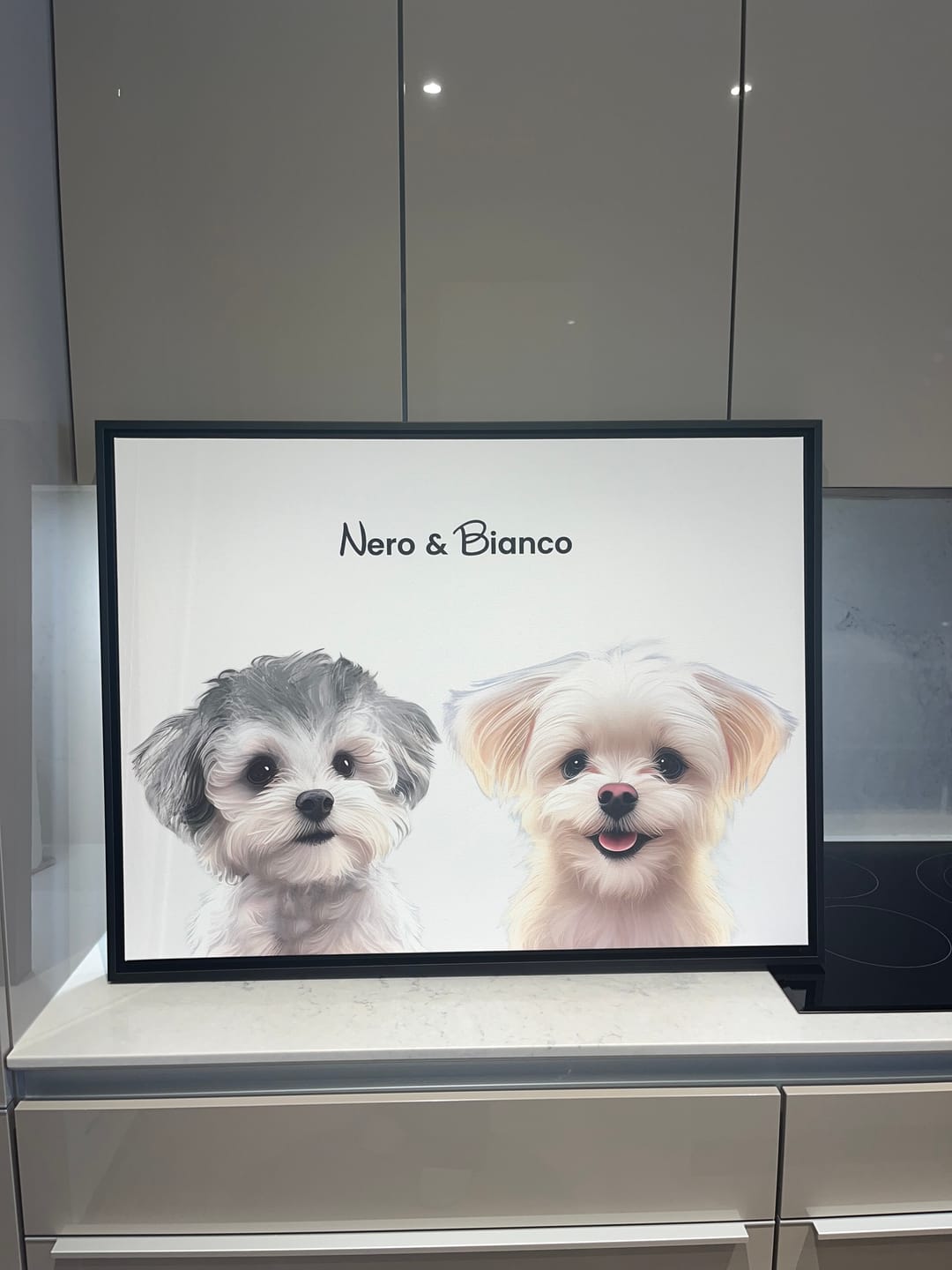Customer photo review of Custom Pet Portrait - 2 Pet