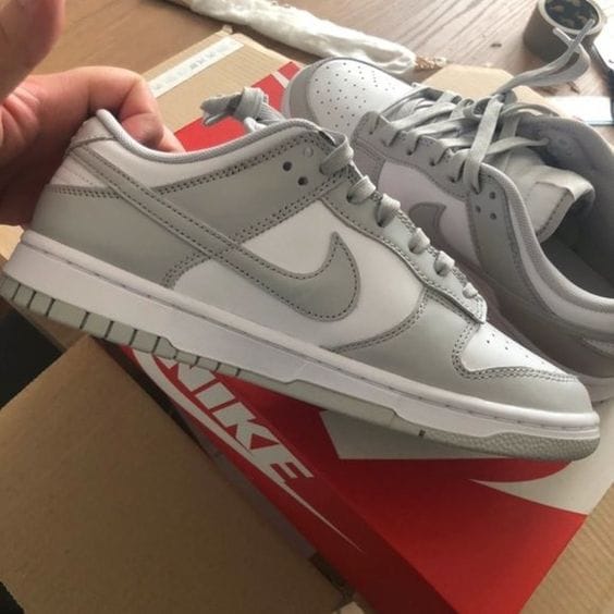Customer photo review of Nike Dunk Low Grey Fog Men's