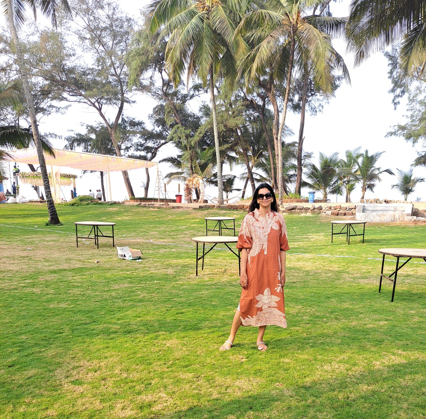 Customer photo review of Anika Dress - Terracotta Satori