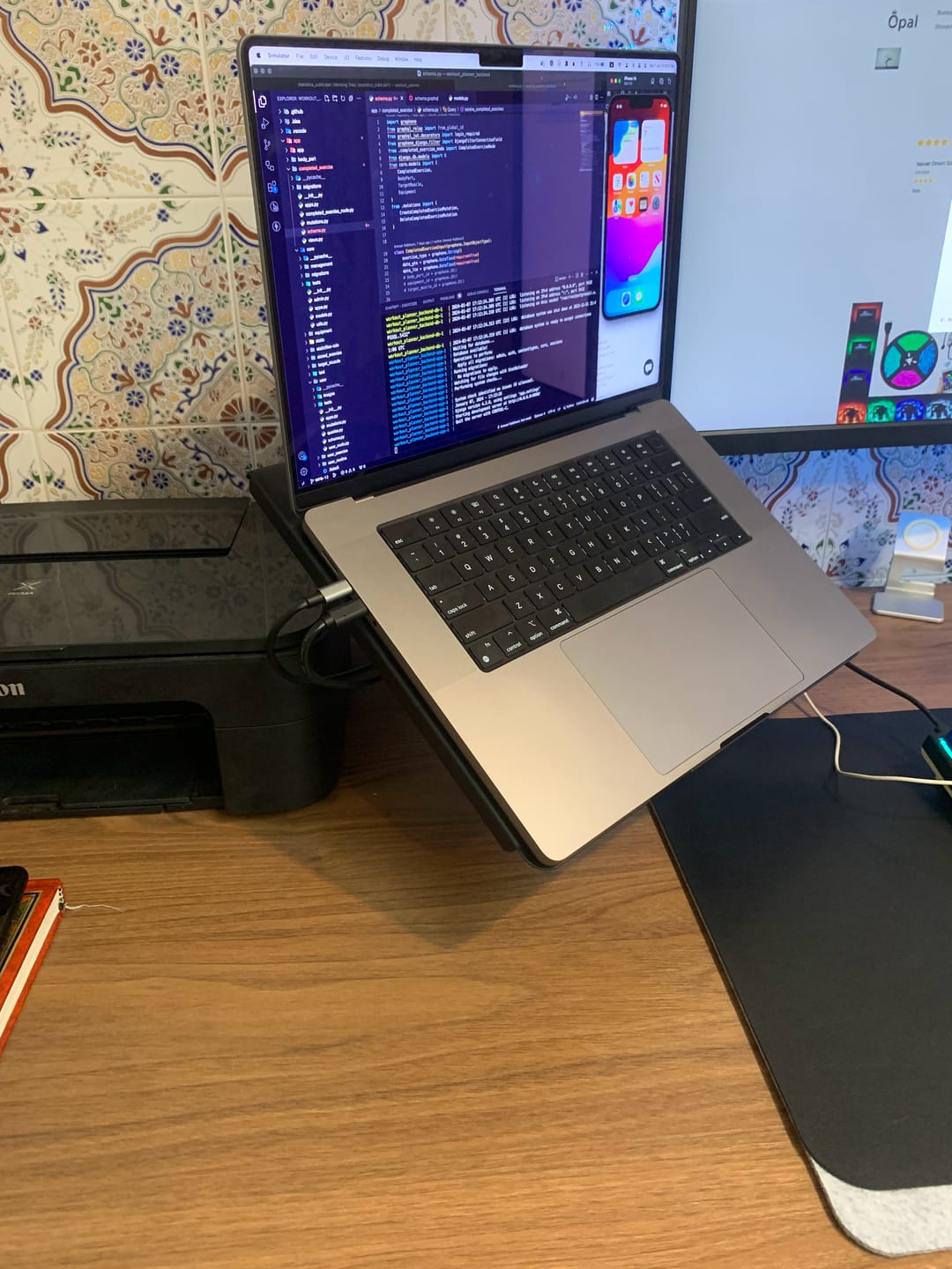 Customer photo review of Support de moniteur et ordinateur portable OPE-1