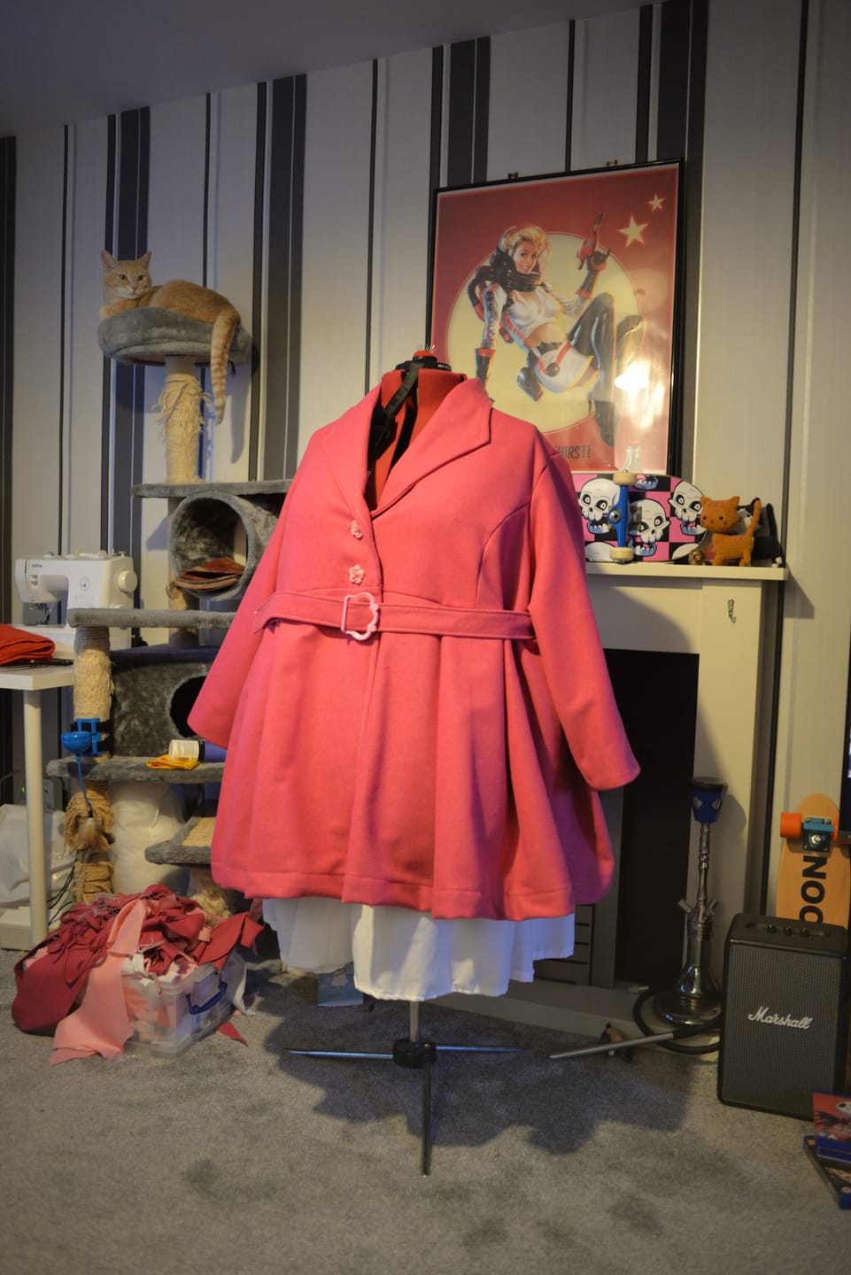 Customer photo review of Plain Wool Blend Fabric