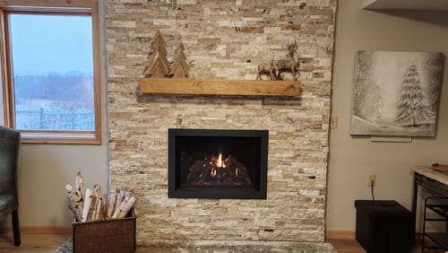 Customer photo review of Contemporary Mantels