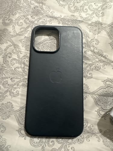 Customer photo review of iPhone 14 Leather Case with MagSafe
