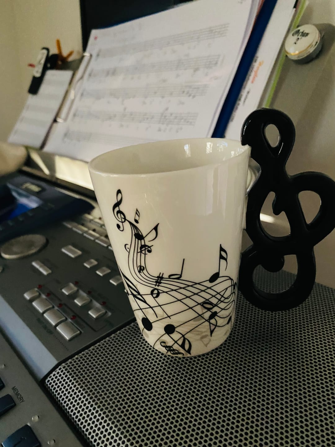 Customer photo review of Originelle Tasse – Violinschlüssel