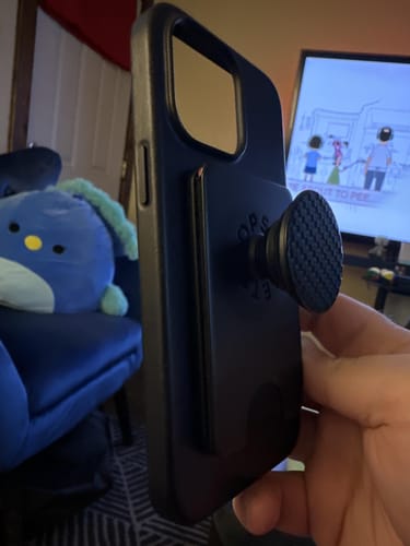 Customer photo review of iPhone 14 Leather Case with MagSafe