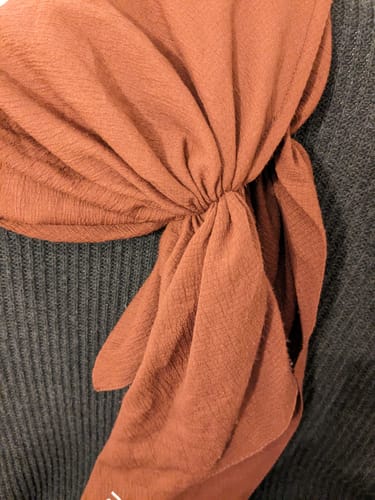 Customer photo review of Crinkle Pre-Tied - Spice