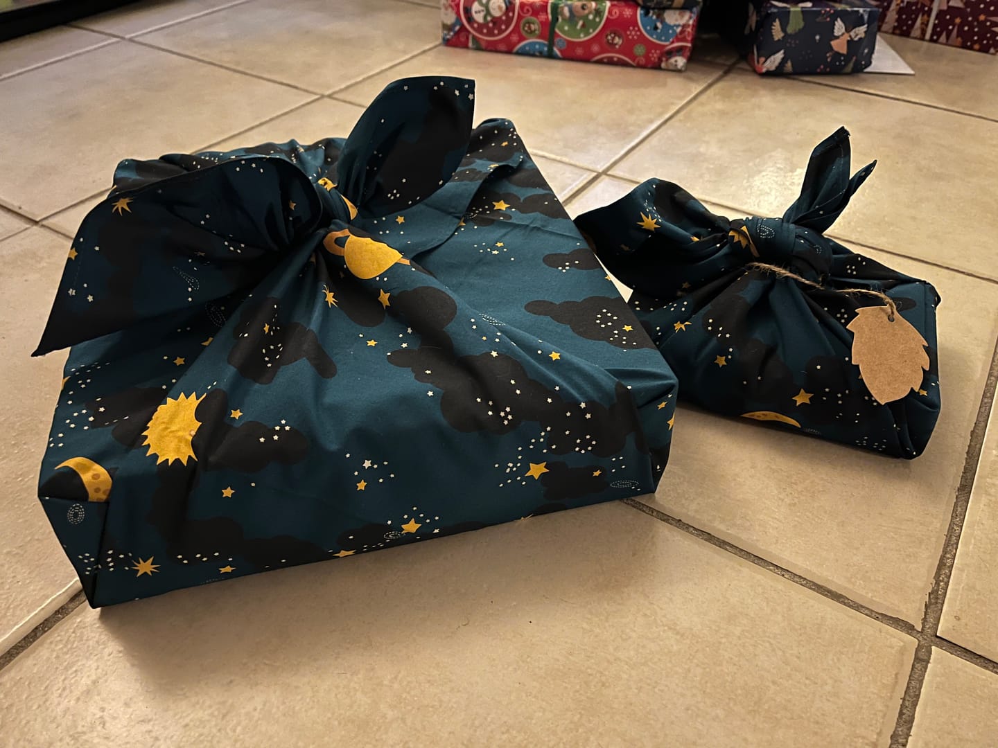 Customer photo review of Saturn Nights Furoshiki Fabric Wrap