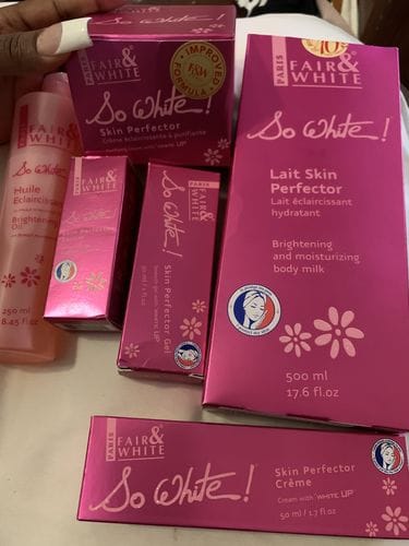 Customer photo review of Fair and White So White Skin Perfector Purifying Cream 250ml / 8.4 fl oz
