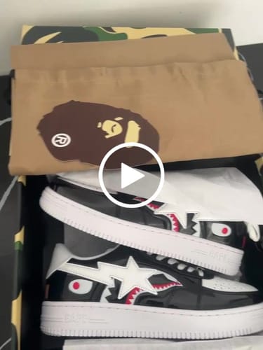 Customer video review of A Bathing Ape Bape Sta Low Color Block Shark Black