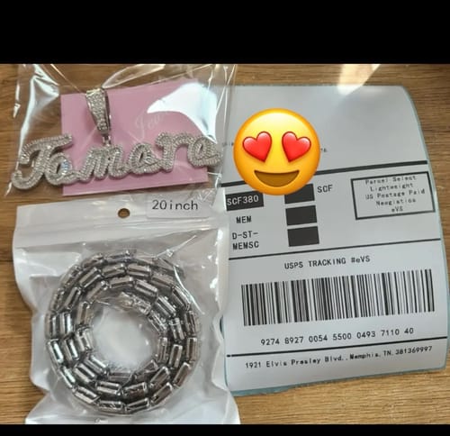 Customer photo review of Unique Baguette Chains