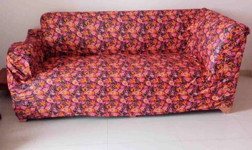 Customer photo review of Paisley Pattern Elastic Sofa Slipcovers