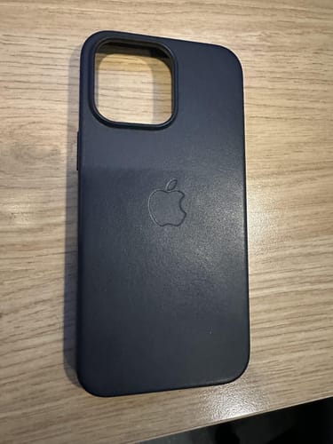 Customer photo review of iPhone 14 Leather Case with MagSafe