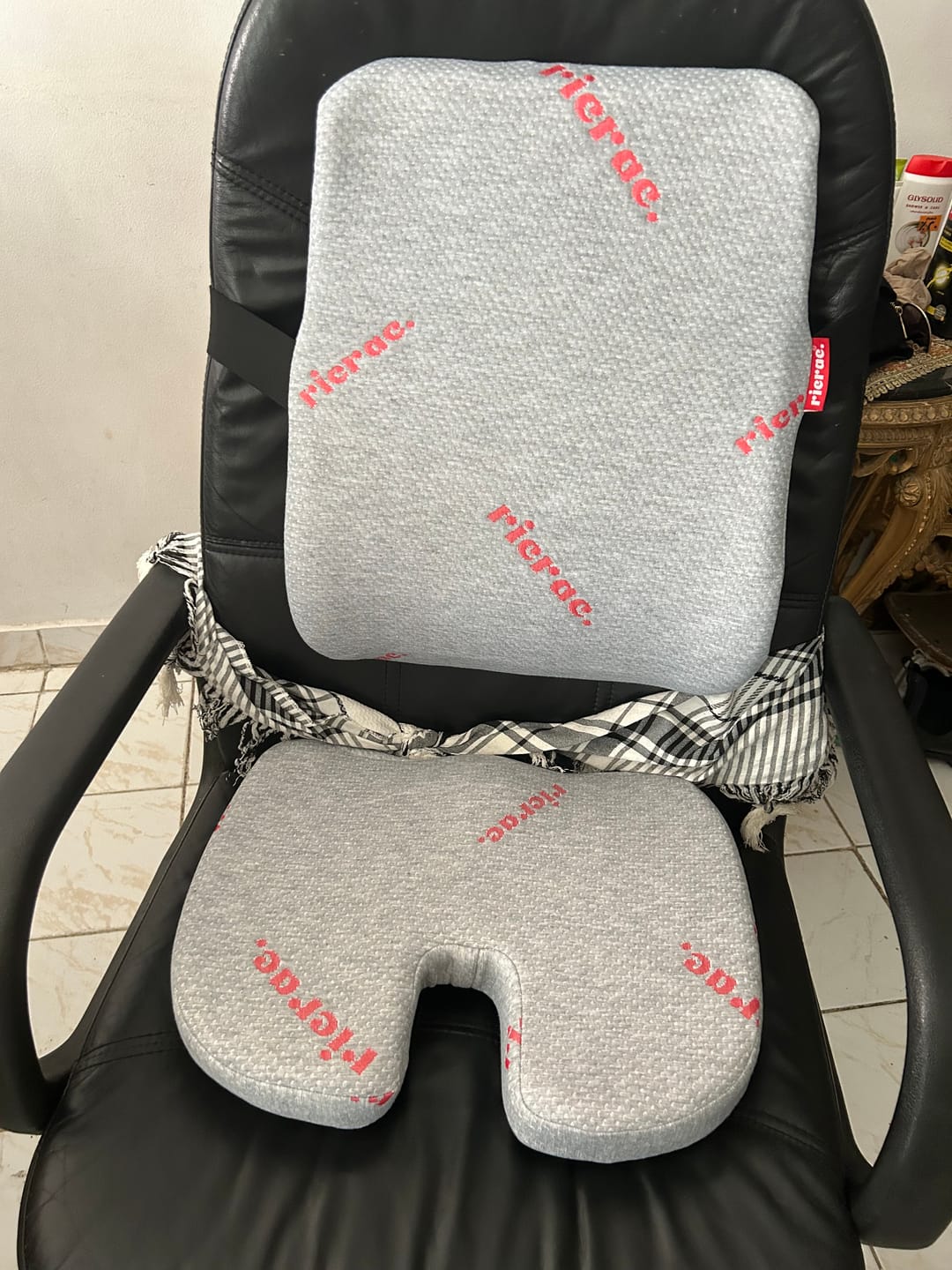 Customer photo review of Back Support Pillow - Rolo