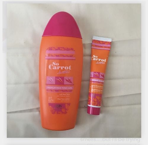 Customer photo review of Fair and White So Carrot Brightening Cream 50ml / 1.7 fl. oz
