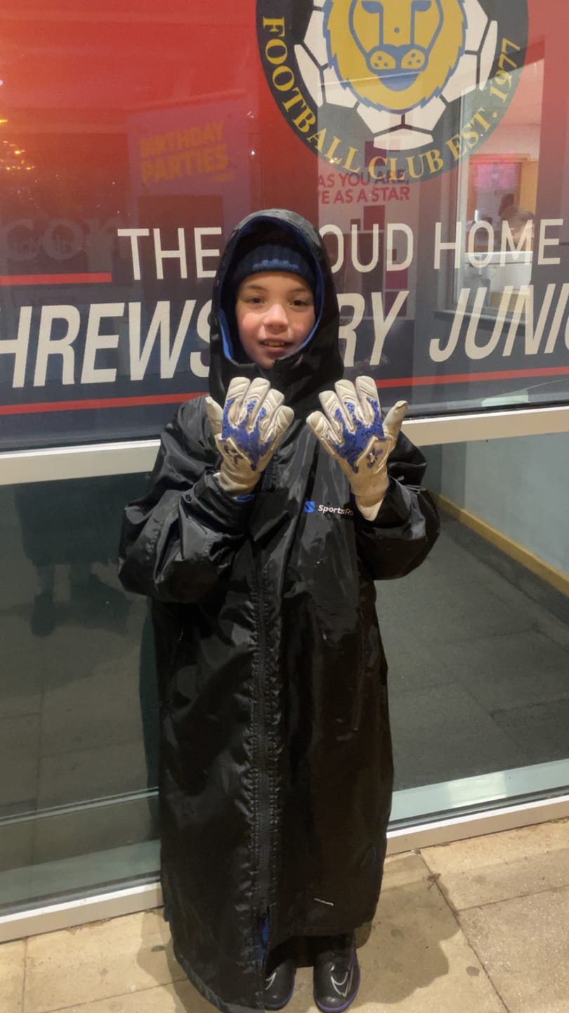 Customer photo review of The SportsRobe - Blue Junior