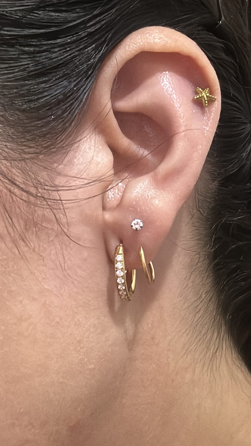 Customer photo review of Piercing Starfish