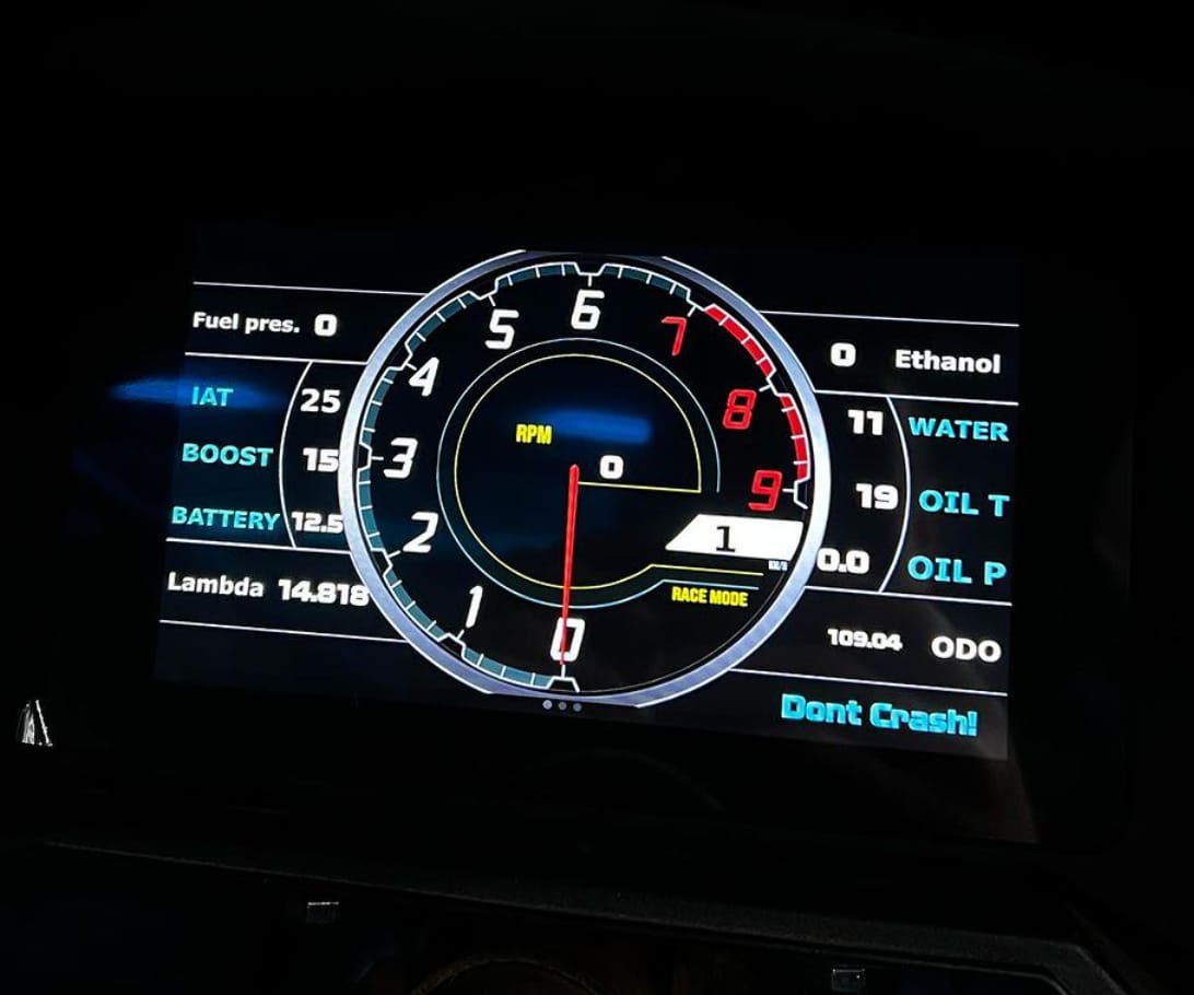Customer photo review of PowerTune Digital Dash V5 (optional GPS)