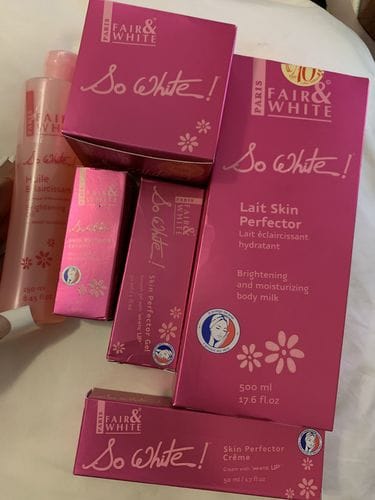 Customer photo review of Fair and White So White Skin Perfector Lightening Cream 50ml / 1.6 fl oz