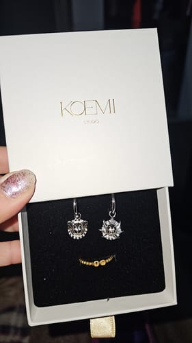 Customer photo review of Pirate Ship Earrings