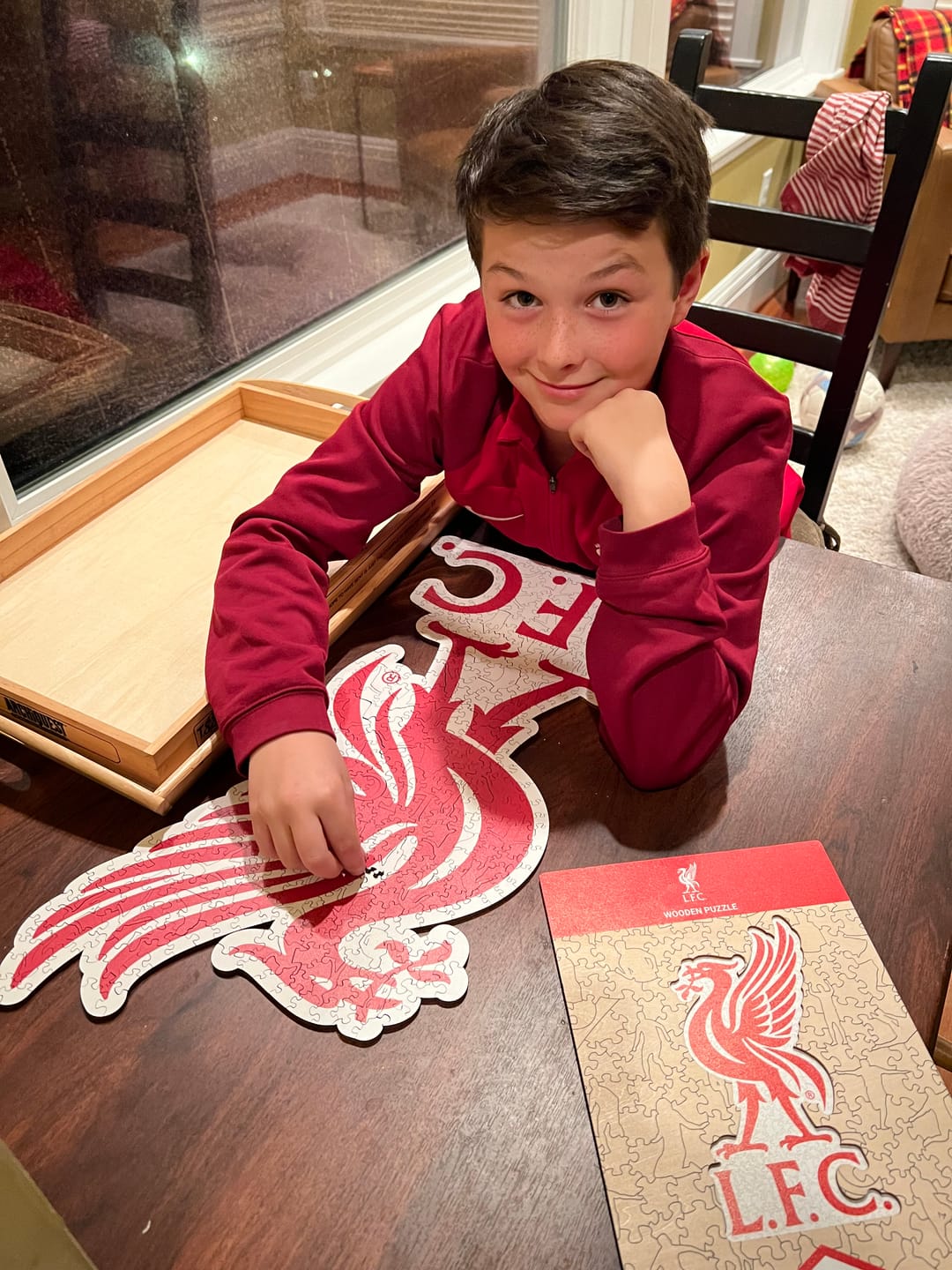 Customer photo review of Liverpool FC® Liver Bird Logo - Wooden Puzzle