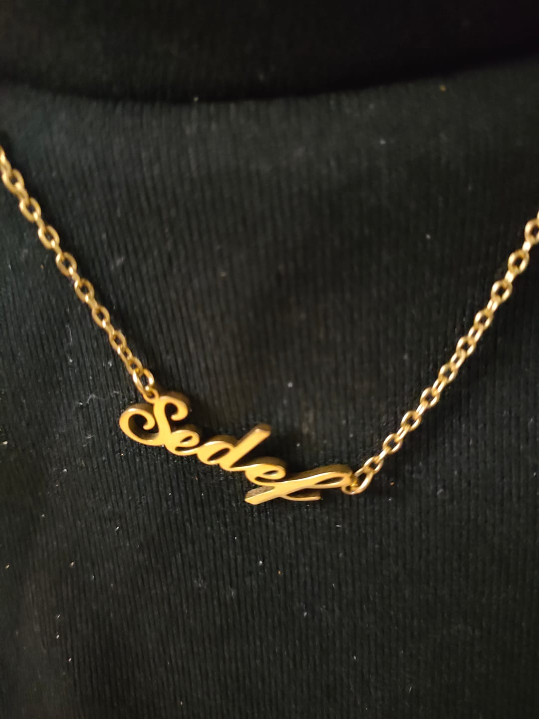 Customer photo review of Collier Prénom Style Classique