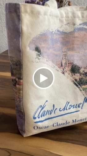 Customer video review of Claude Monet Artsy Tote bag