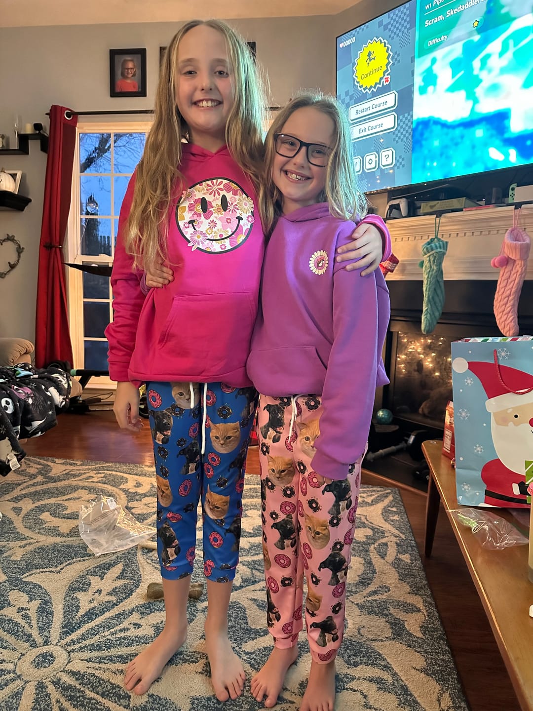 Customer photo review of Custom Your Own Sweatpants With Your Pet Face