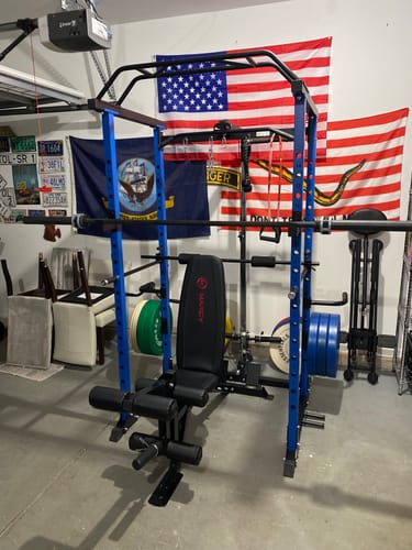 Customer photo review of Power Cage With Lat Pulldown 1200lbs Capacity C2 / C3
