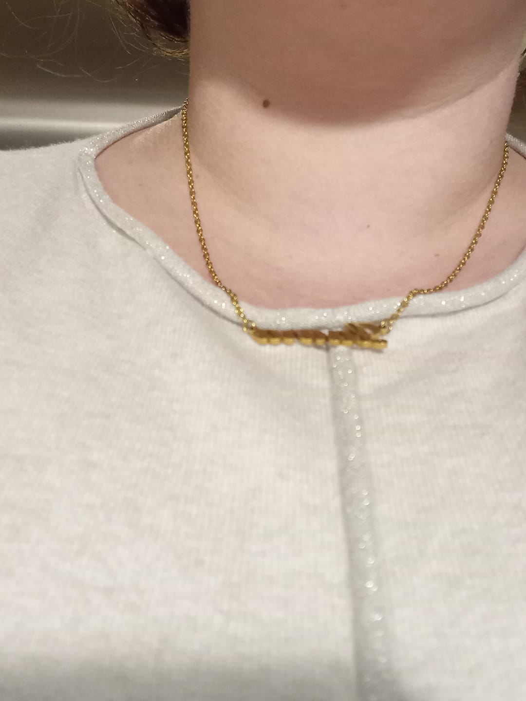 Customer photo review of Collier Prénom Style Classique