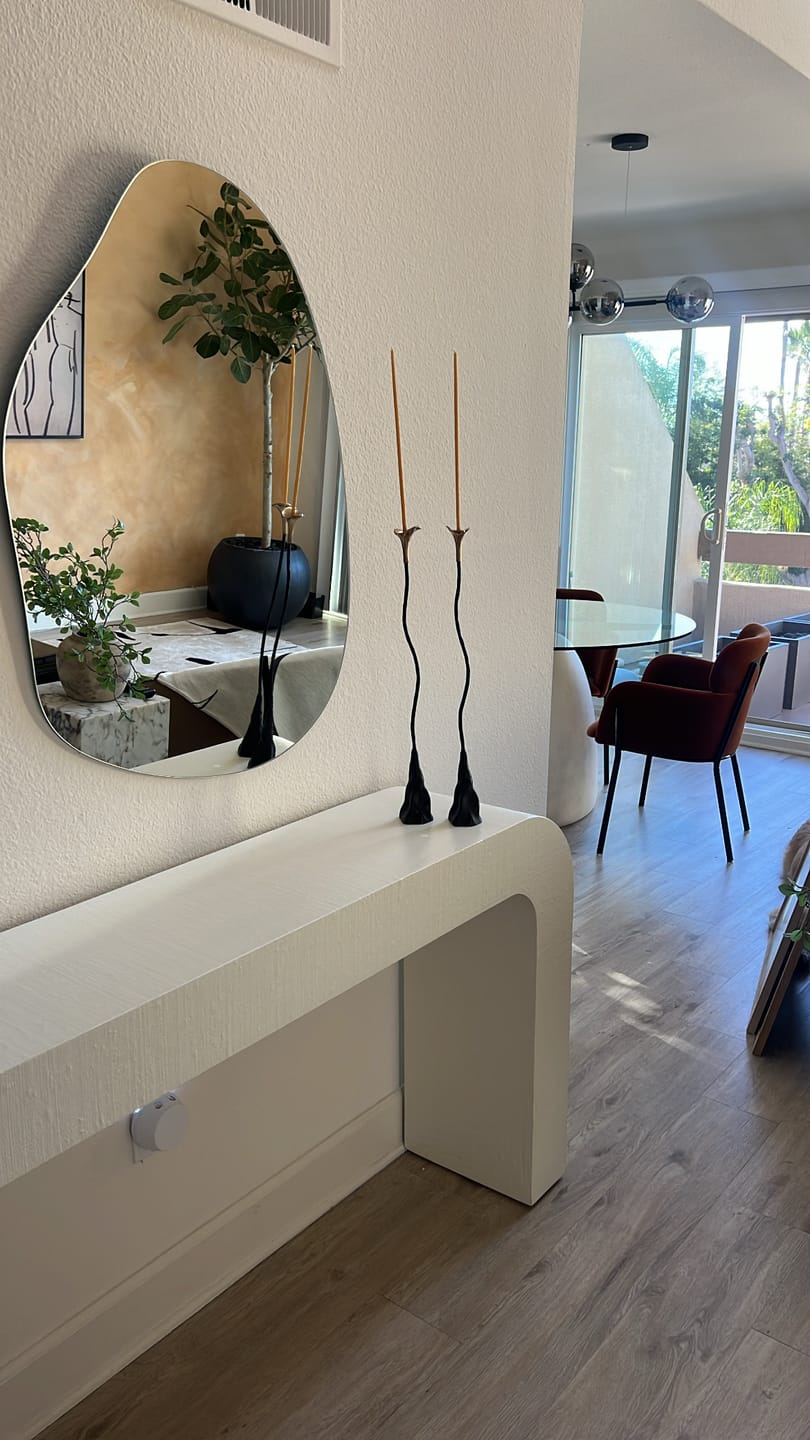 Customer photo review of Ferra Rose Candle Holders (Set of 2)