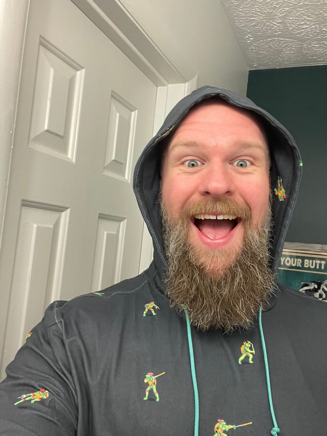 Customer photo review of Teenage Mutant Ninja Turtles "Choose Your Turtle (At Night)" – Performance Hoodie